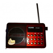 Портативное аккумкляторное Knstar FM- радио coldyir cy-011 С разъемом для USB и карты памяти красное