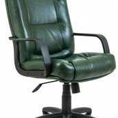 Офисное Кресло Руководителя Richman Альберто Мадрас Green India Пластик М1 Tilt Зеленое