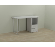 Комп'ютерний стіл Ferrum-decor Отто 75x120x70 білий ДСП Біле 32мм