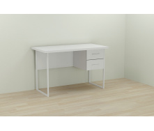 Компьютерный стол Ferrum-decor Дакота 75x140x70 белый ДСП Белое 32мм
