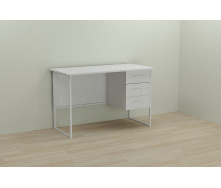 Компьютерный стол Ferrum-decor Гарри 75x140x60 белый ДСП Белое 16мм