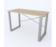 Письмовий стіл Ferrum-decor Драйв 750x1400x700 Сірий метал ДСП Дуб Сонома 16 мм (DRA116)
