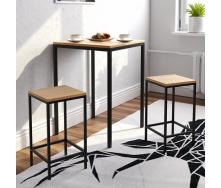 Комплект барний (стіл + стільці) GoodsMetall у стилі Лофт 