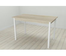 Стол кухонный Ferrum-decor Бенита 75x120x70 Белый ДСП Сонома 32мм (BEN0032)
