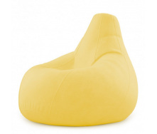 Кресло Мешок Груша Велюр 150х100 Студия Комфорта размер Большой желтый