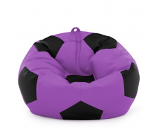 Кресло мешок Мяч Оксфорд 120см Студия Комфорта размер Большой Фиолетовый + Черный