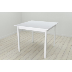 Стол кухонный Ferrum-decor Диего 75x80x80 Белый ДСП Белое 16мм (DIE0036) Еланец