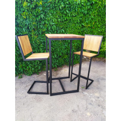 Комплект барный (стол и стулья) GoodsMetall в стиле Лофт "Friends" Киев