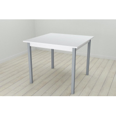 Стол кухонный Ferrum-decor Диего 75x80x80 Серый ДСП Белое 16мм (DIE0057) Одесса
