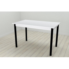 Стол кухонный Ferrum-decor Бенита 75x120x60 Черный ДСП Белое 32мм (BEN0001) Черкассы