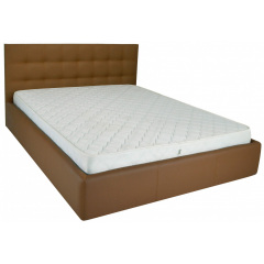 Ліжко Richman Честер 140 х 190 см Флай 2213 A1 З підйомним механізмом та нішою для білизни Світло-коричневе Миколаїв
