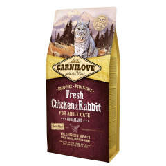 Корм для кошек Carnilove Fresh Chicken и Rabbit 6 кг с курицей и кроликом Фастів