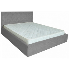 Ліжко Richman Ковентрі VIP 140 х 190 см Місті Grey З додатковою металевою цільнозварною рамою Сіра Суми