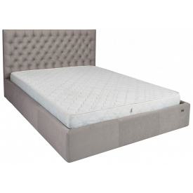 Ліжко двоспальне Richman Кембридж Vip 180 х 200 см Amore 31 З додатковою металевою цільносварною рамою Сіра