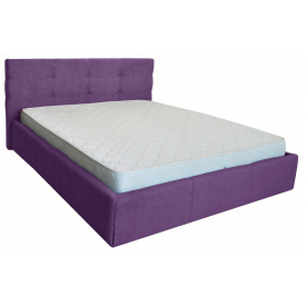 Кровать Двуспальная Richman Манчестер VIP 160 х 190 см Мисти Dark Violet С дополнительной металлической цельносварной рамой Фиолетовая