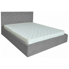 Ліжко Двоспальне Richman Ковентрі VIP 180 х 200 см Місті Grey З додатковою металевою цільносварною рамою Сіра