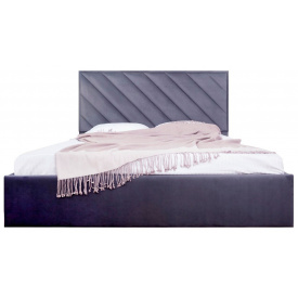 Ліжко Двоспальне Richman Чикаго Standart 160 х 200 см Amore 32 Темно-сіре