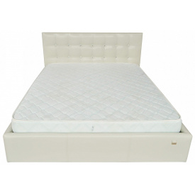 Ліжко Двоспальне Richman Честер VIP 160 х 200 см Кінг 400 З додатковою металевою рамою C1 Біла