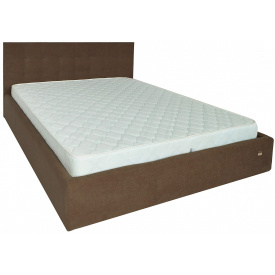 Ліжко Двоспальне Richman Честер VIP 180 х 200 см Місті Brown З додатковою металевою цільносварною рамою Коричнева