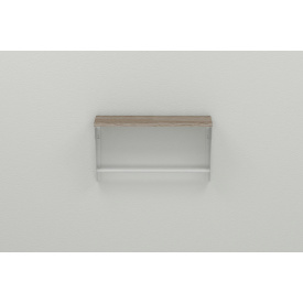 Полка настенная Ferrum-decor Свит 300x700x150 металл Белый ДСП Сонома Трюфель 16 мм (SVI0054)