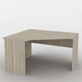 Письмовий стіл Тиса Меблі СМ-1/2 Ш.-1400мм Г.-1200мм Дуб сонома