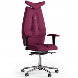Кресло KULIK SYSTEM JET Ткань с подголовником без строчки Розовый (3-901-BS-MC-0508)
