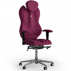 Кресло KULIK SYSTEM GRAND Ткань с подголовником со строчкой Розовый (4-901-WS-MC-0508)