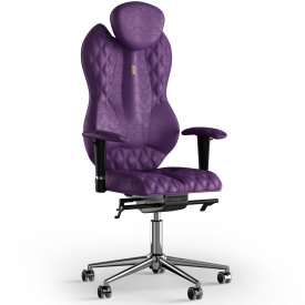 Кресло KULIK SYSTEM GRAND Антара с подголовником со строчкой Фиолетовый (4-901-WS-MC-0306)