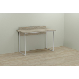Комп'ютерний стіл Ferrum-decor Скай 75x100x60 білий ДСП Дуб Сонома 32мм