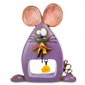 Настінний годинник World of Stratford AL31449 Мишка з сиром 31 см