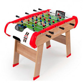 Деревянный полупрофессиональный футбольный стол Power Play 4 в 1 Smoby IR29646