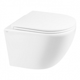 Унитаз подвесной Qtap Robin New безободковый с сиденьем Soft-close QT1333046ENRW SD00033009