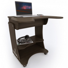 Стіл для ноутбука ігровий ZEUS KOMBI-X, Венге