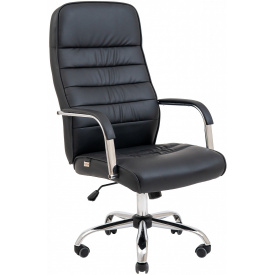 Офисное кресло руководителя Richman Лион Хром М2 AnyFix Черное