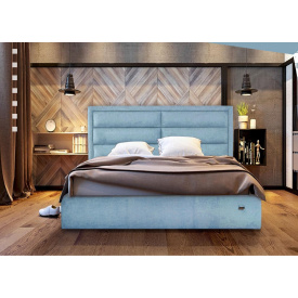 Ліжко двоспальне Richman Орландо Standart 160 х 200 см Jeans Синя