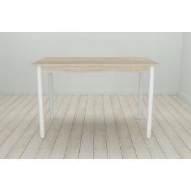 Стол кухонный Ferrum-decor Бенита 75x120x80 Белый ДСП Сонома 32мм (BEN0039)
