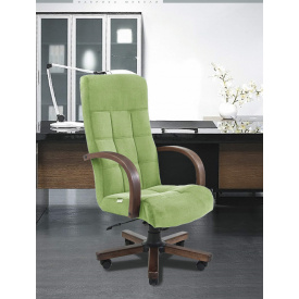 Офисное Кресло Руководителя Richman Вирджиния Rosto 35 Wood М1 Tilt Зеленое