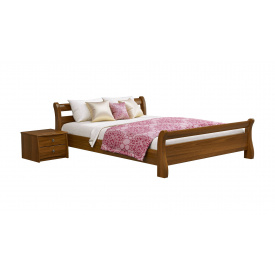 Ліжко дерев'яне Estella Діана 140х200 Світлий горіх Масив 2Л4
