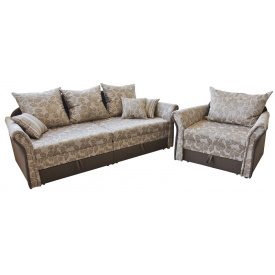 Комплект Ribeka "Стелла 2" диван та 2 крісла Пісочний (03C03)
