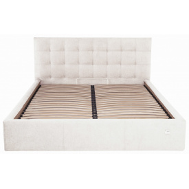 Ліжко Richman Честер VIP 120 х 200 см Місті Milk З додатковою металевою цільнозварною рамою Бежева