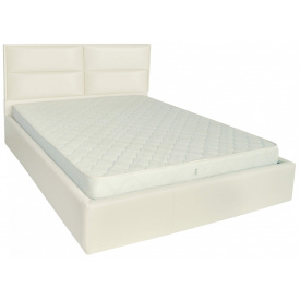 Ліжко Двоспальне Richman Шефілд VIP 160 х 190 см Флай 2200 A1 З додатковою металевою цільнозварною рамою Біле