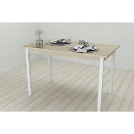 Стол кухонный Ferrum-decor Марио 75x120x70 Белый ДСП Сонома 16мм (MAR0032)