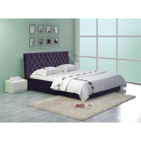 Ліжко Richman Кембридж VIP 120 х 200 см Missoni 022 С1 З додатковою металевою цільносварною рамою Фіолетове