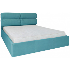 Ліжко Двоспальне Richman Оксфорд VIP 180 х 190 см Missoni 014 З додатковою металевою цільнозварною рамою Синє