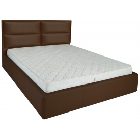 Ліжко Richman Шеффілд 140 х 190 см Флай 2231 A1 З підйомним механізмом та нішою для білизни Темно-коричневе