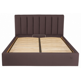 Кровать Richman Санам VIP 140 х 200 см Флай 2231 С дополнительной металлической цельносварной рамой Темно-коричневая