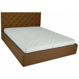 Кровать Двуспальная Richman Ковентри VIP 160 х 200 см Флай 2213 С дополнительной металлической цельносварной рамой Светло-коричневая