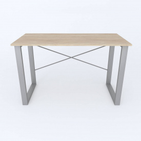 Письмовий стіл Ferrum-decor Драйв 750x1200x700 Сірий метал ДСП Дуб Сонома 16 мм (DRA095)