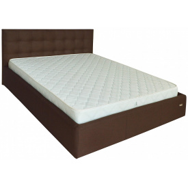 Ліжко Двоспальне Richman Честер VIP 160 х 190 см Suarez 1010 З додатковою металевою цільнозварною рамою Коричнева