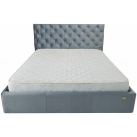 Ліжко Richman Ковентрі VIP 120 х 190 см Missoni 030 З додатковою металевою цільносварною рамою Синя